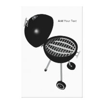 BBQ görar full av hål & grillar Canvastryck