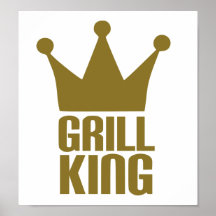 BBQ - Grilla kungen Affisch