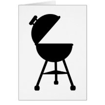 BBQ - Grillfest Hälsningskort