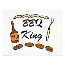 Bbq-kung Anpassade Inbjudningskort