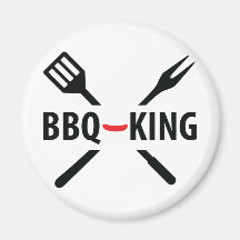 BBQ-Kung symbol Kylskåpmagneter