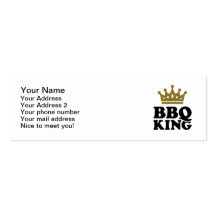 Bbq-kung Visitkort Mall
