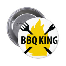 Bbq-kungen med flammar symbolen nål