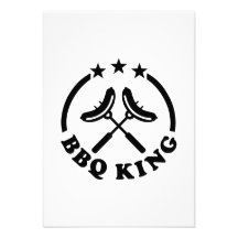 Bbq-kunggrillfest Skräddarsydda Inbjudan