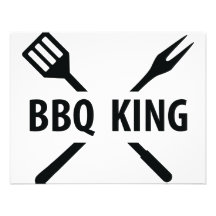 Bbq-kungsymbol Skräddarsydda Inbjudan
