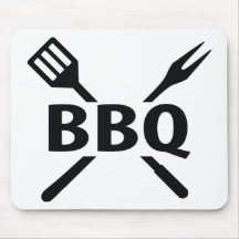 BBQ med besticksymbolen Mus Mattor