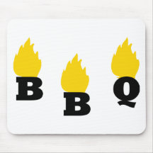 BBQ med flammar symbolen Musmattor