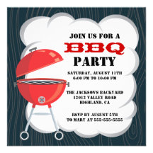 Bbq-partyinbjudan