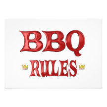 Bbq-regler Skräddarsydda Inbjudan
