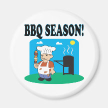 Bbq-säsong 2 magneter för kylskåp