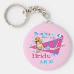 Beachy intensiv brudanpassningsbar nyckelringar