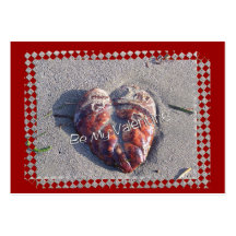Beachy valentin visitkort