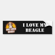 Beaglehund älskare bildekaler