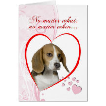 Beaglevalentin Hälsnings Kort