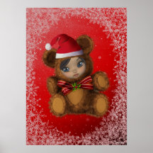 Beary god jultryck affischer