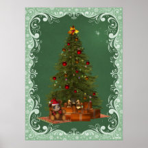 Beary god jultryck posters