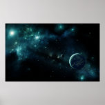 Bebott planet i utrymme print