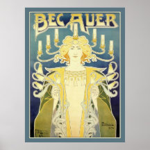Bec Auer (blått) Affischer