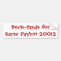 Beck-tards för Sarer Paylun 20012 Bildekaler