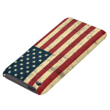 Bedrövad amerikanska flaggan som åldras iPod Case-Mate skydd