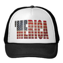 'Bedrövade MERICA-vintage US-flaggatruckerkepsen