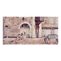 Begravningen av St Jerome specificerar vid Carpacc Anpassade Foto Kort