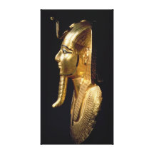 Begravnings- maskera av Psusennes mig Sträckt Canvastryck
