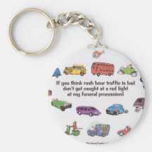 Begravnings- procession nyckel ring
