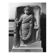Begravnings- stela av en notary, från Deux-Sevres Vykort