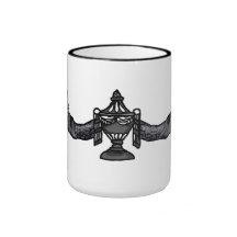 begravnings- urnmotiv kaffe mugg