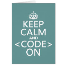Behållalugn och <Code> På - allt färgar Kort
