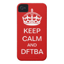 Behållalugn och DFTBA-telefonen täcker iPhone 4 Case-Mate Fodraler