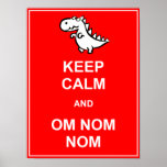 Behållalugn och Dinosauraffischen för Om Nom Nom u
