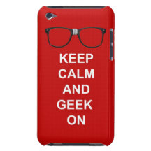 Behållalugn och Geek på Barely There iPod Case
