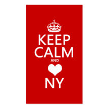 Behållalugn och hjärta New York (customisable färg Visitkort Mall