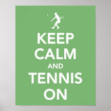 Behållalugn och tennis på tryck print