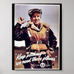Behållan som kastar behöver vi, de flygplan posters
