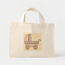 Beige babyPram. På finnig bakgrund Kasse