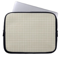 Beige mönsterMonogramsleever Laptopskydd Fodral