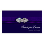 "Bejeweled" - glamorös elegant modeformgivare Visitkort Mallar