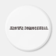 Bekant homosexuell person kylskåpsnagnet