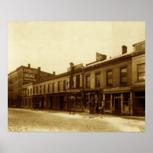 Bekläda gatan 1910 affischer