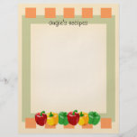 Bekläda och tillbaka papper 8.5x11 för Veggieskökr Custom Flyer