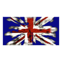 Bekymrad brittisk facklig jack anpassingsbara fotokort