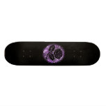 Bekymrad rosa SilhouetteCameo - lila Skateboard Decks