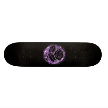 Bekymrad rosa SilhouetteCameo - lila Skateboard Decks