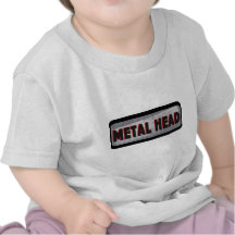 Belägga med metall huvudet tshirts