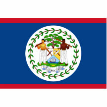 Belize - belizisk flagga acrylic cut outs