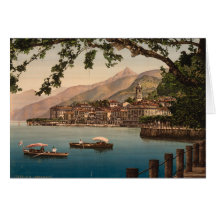 Bellagio mig, sjö Como, Lombardy, italien Kort
