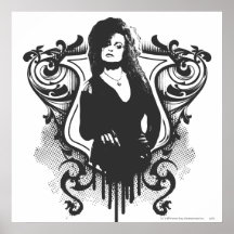 Bellatrix Lestrange mörk konstdesign Affisch
